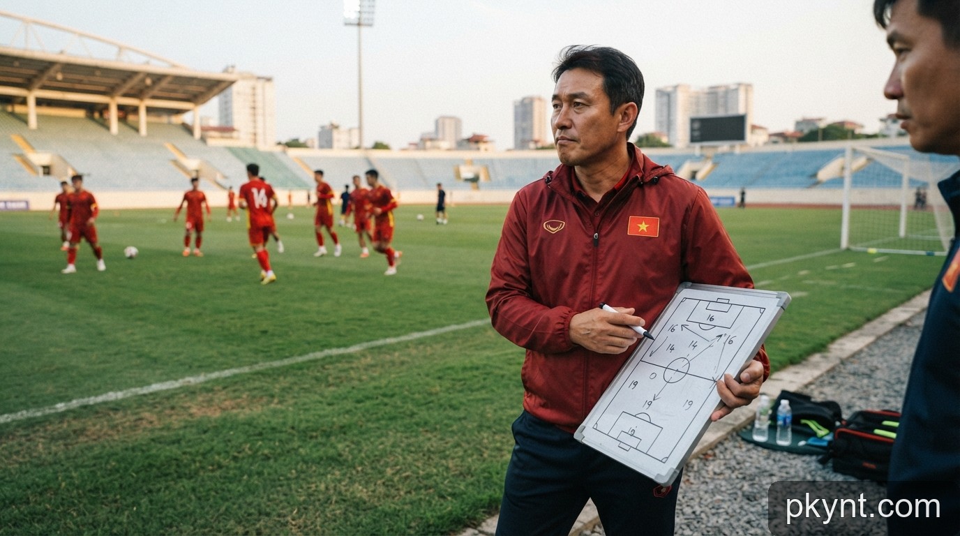 FIFA ASEAN Cup 2026: HLV Kim Sang-sik và bài toán nhân sự sau chấn thương của Thành Chung